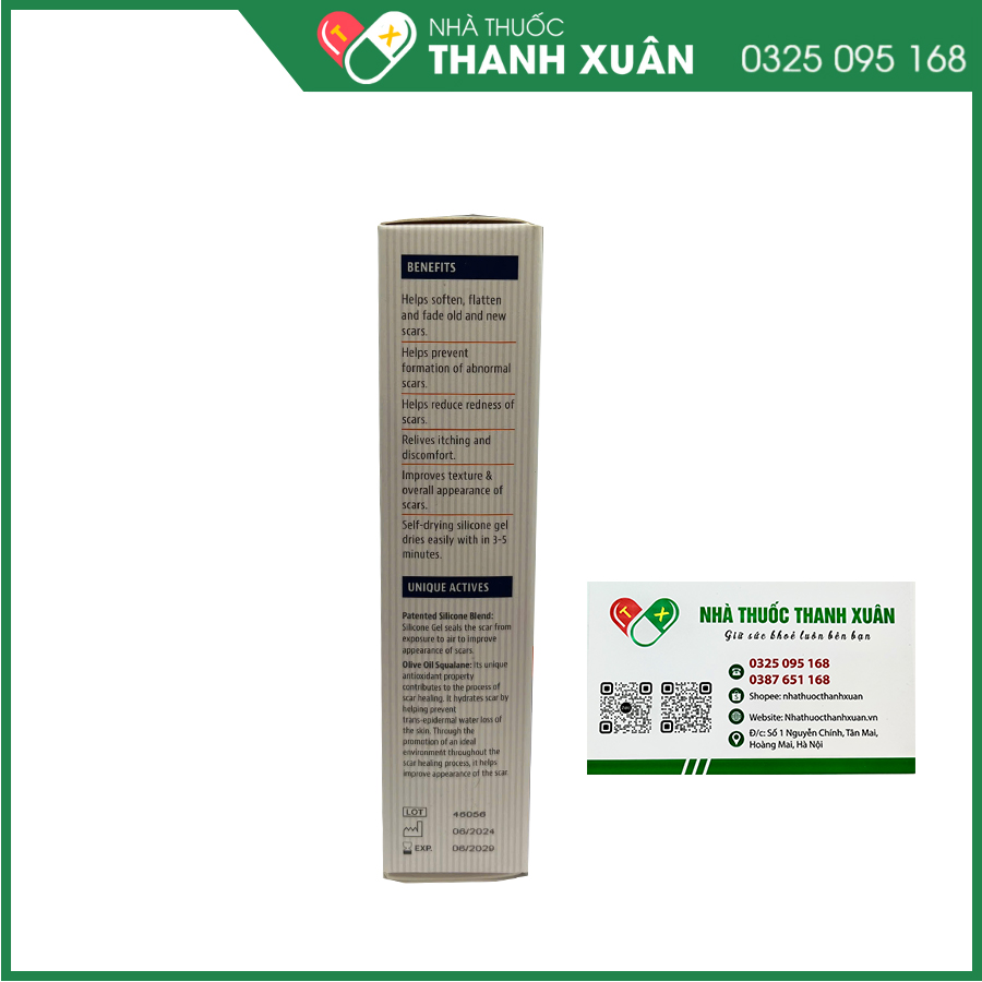 Forscar giúp hỗ trợ làm mờ sẹo và làm đều màu da
